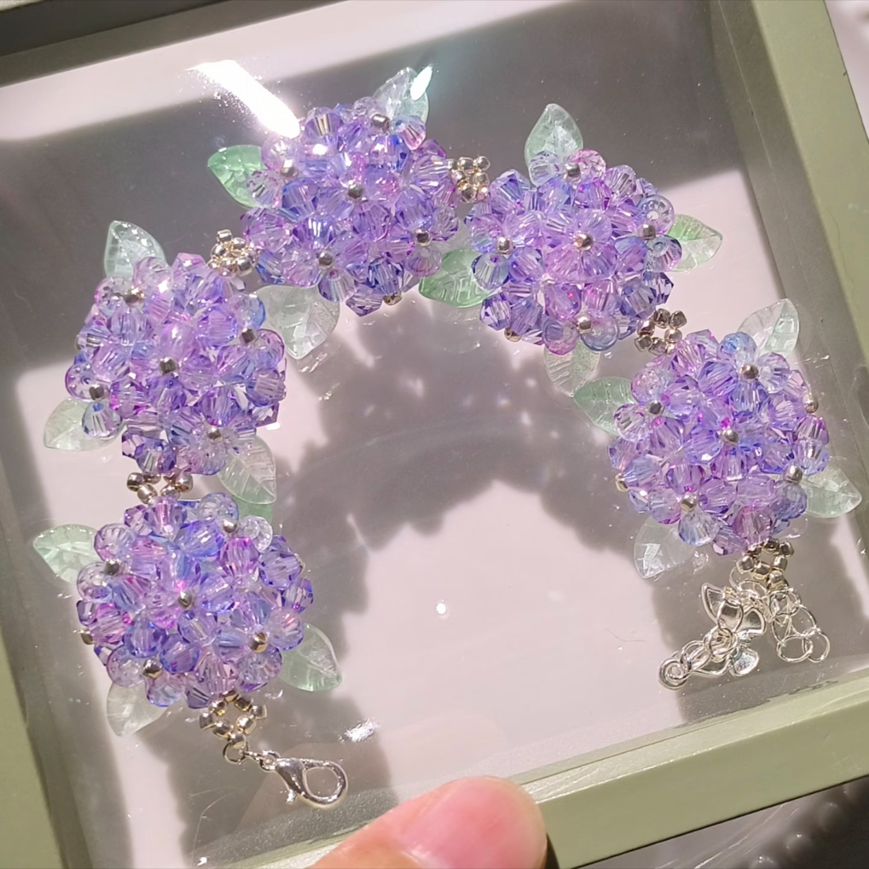 Endless Summer Hydrangea Bracelet – DIY Kit or Finished | 24 Floral Colors
