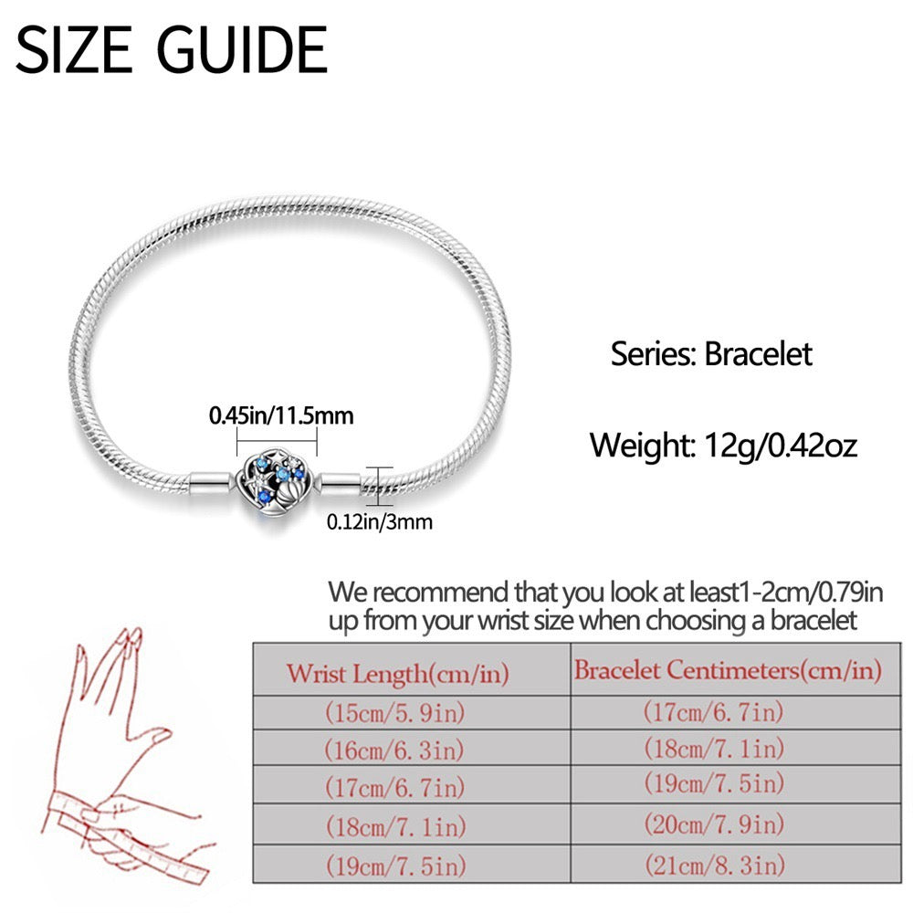 Minimalist Adjustable Chain Bracelet for Charms - Sterling Silver Plated