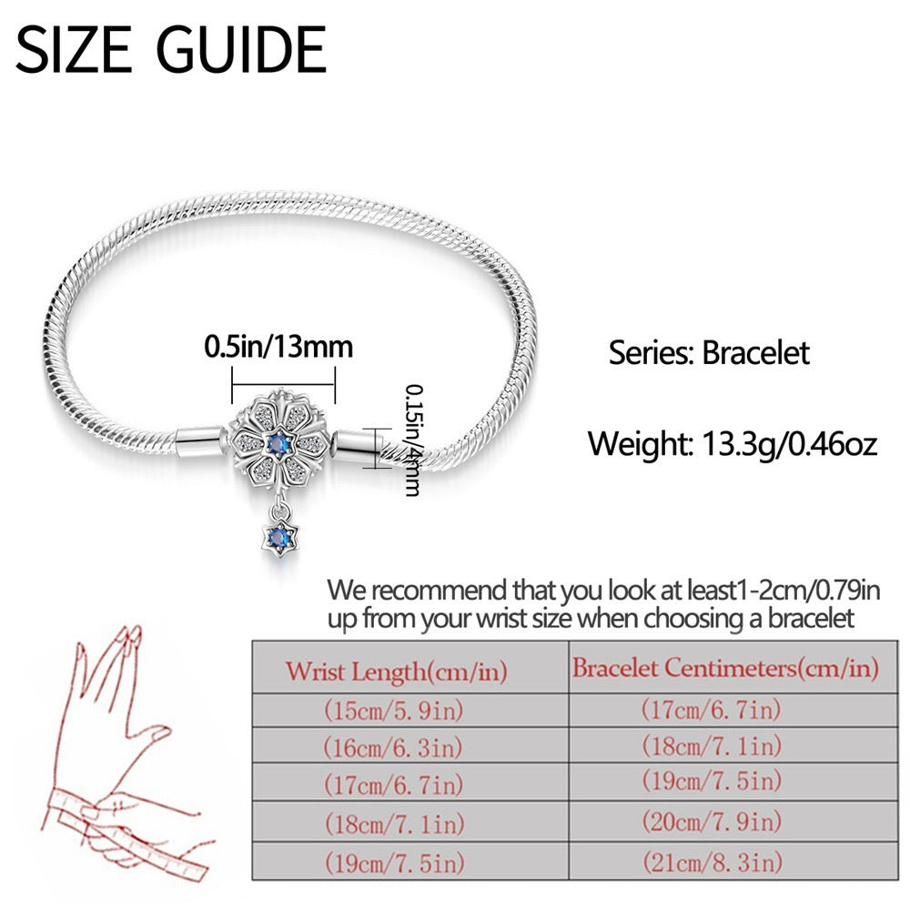 Minimalist Adjustable Chain Bracelet for Charms - Sterling Silver Plated