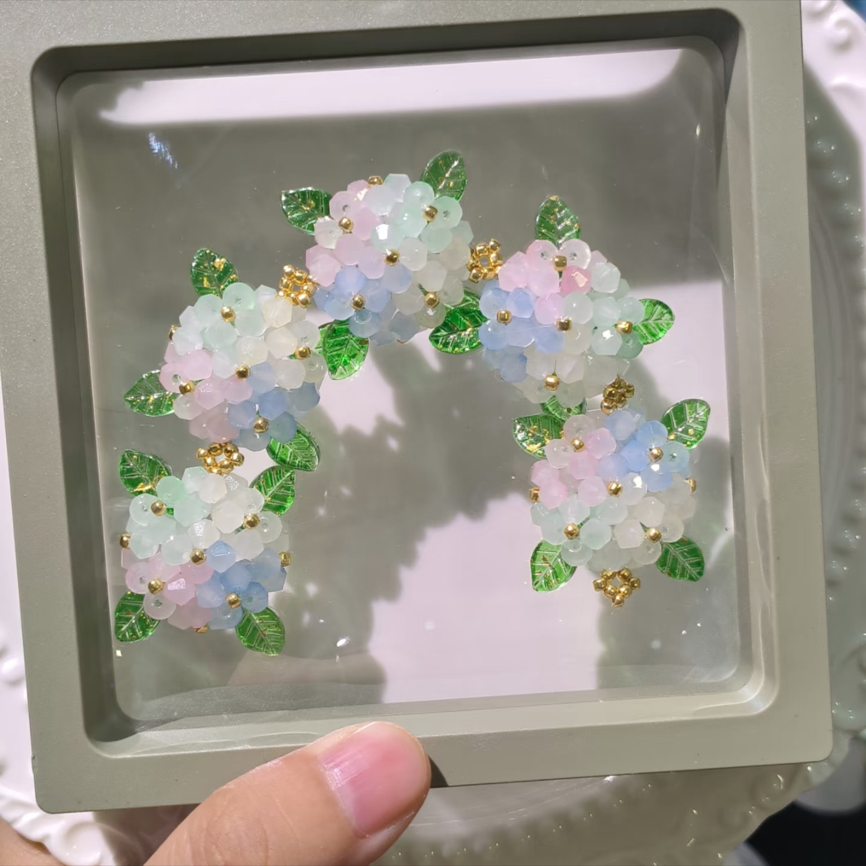 Endless Summer Hydrangea Bracelet – DIY Kit or Finished | 24 Floral Colors
