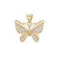 Everyday Butterfly Necklace - Petite 2cm Butterfly Pendant | Dual Color & Design Collection for Women