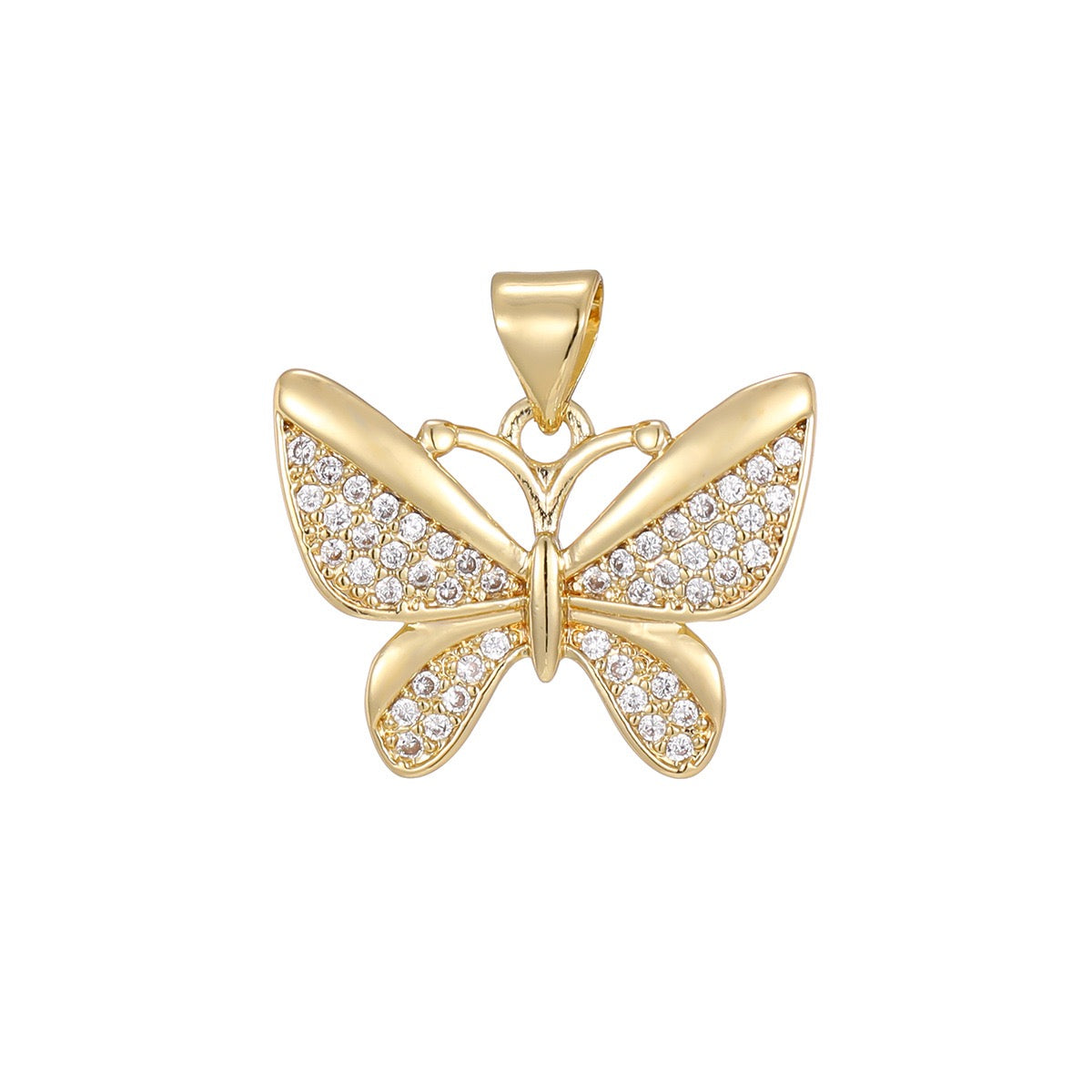Everyday Butterfly Necklace - Petite 2cm Butterfly Pendant | Dual Color & Design Collection for Women