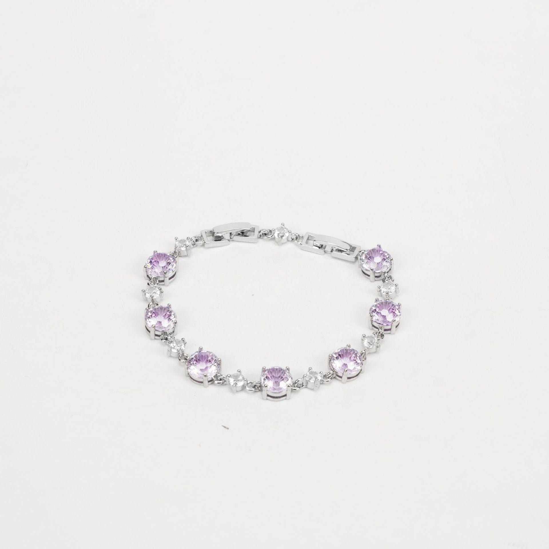 4 Single Color & Rainbow Firework Sparkle Tungsten Carbide Zirconia Tennis Bracelet