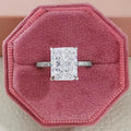 Princess Cut Square Statement Ring - Geometric Minimalist Ring for Women