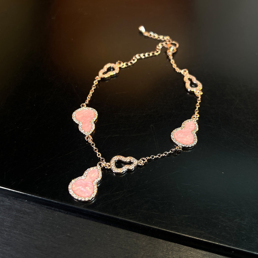 Heart’s Desire Bracelet – Adjustable Pink/Blue Zirconia Love Charm | Everyday Elegance