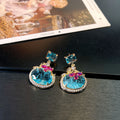 Ice Blue Duo – S925 Silver Earrings & Necklace Set | Paraiba Style Ice-Cut Zirconia