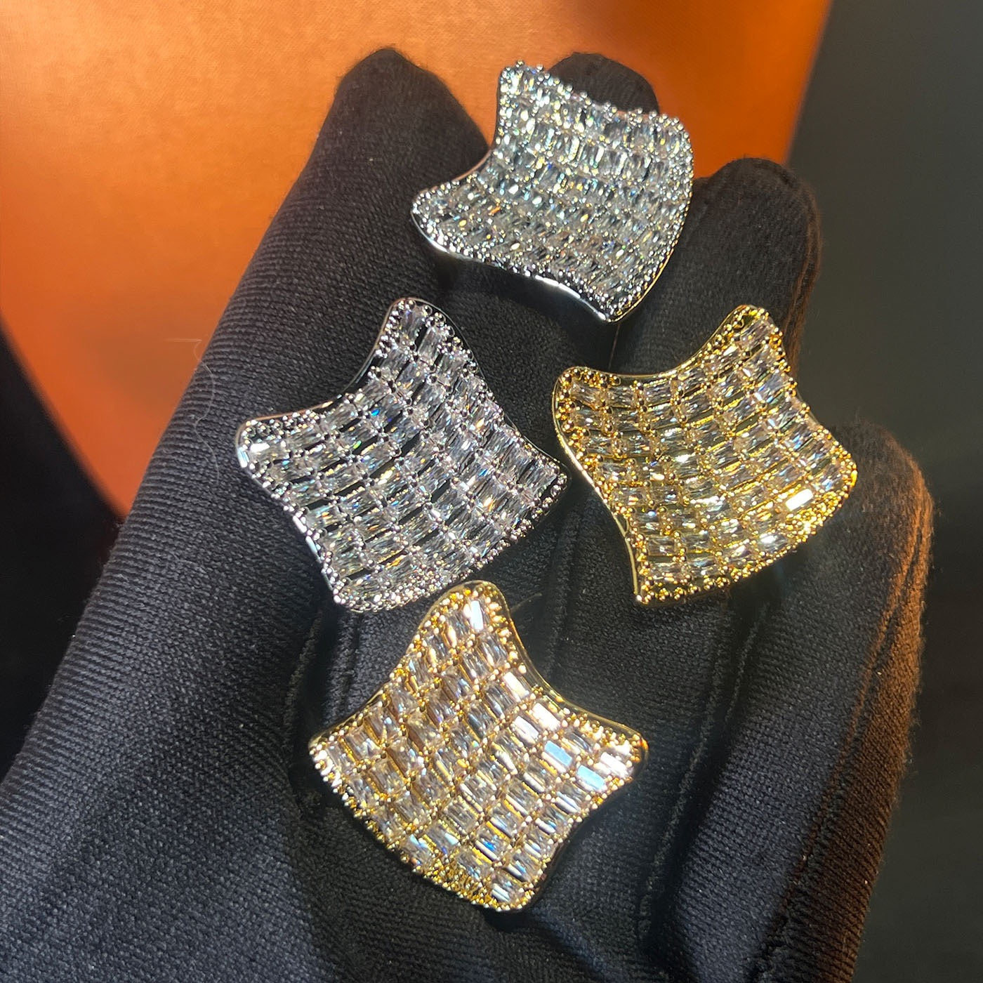 Starlight Prism Earrings – Oversized Sparkle Statement