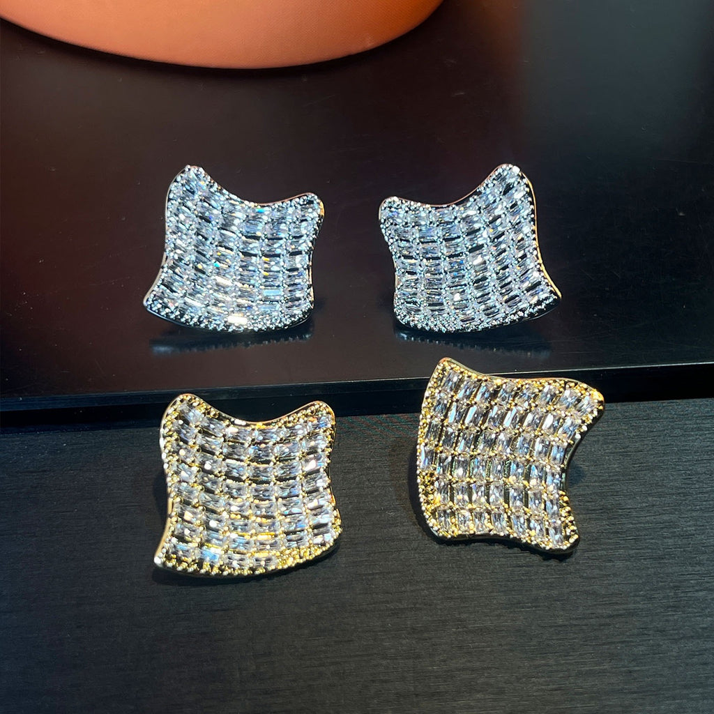 Starlight Prism Earrings – Oversized Sparkle Statement