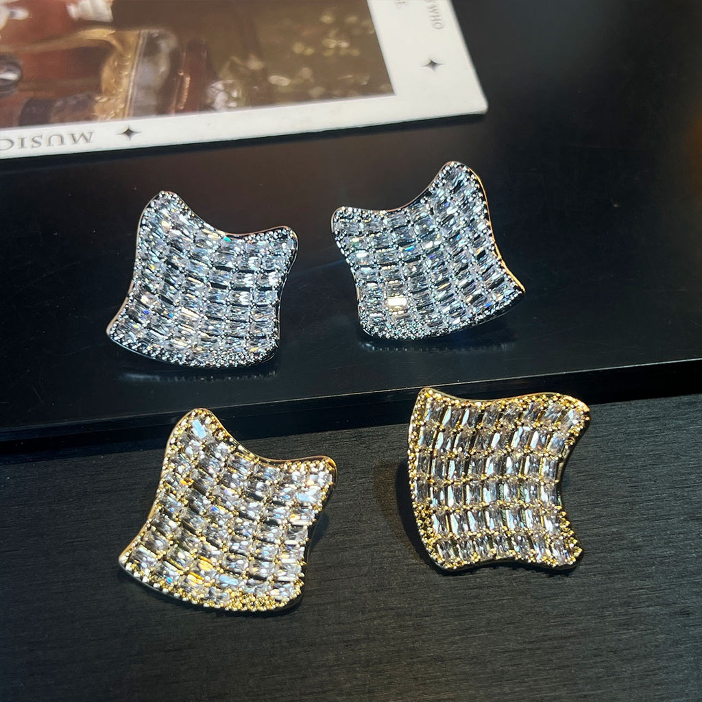 Starlight Prism Earrings – Oversized Sparkle Statement