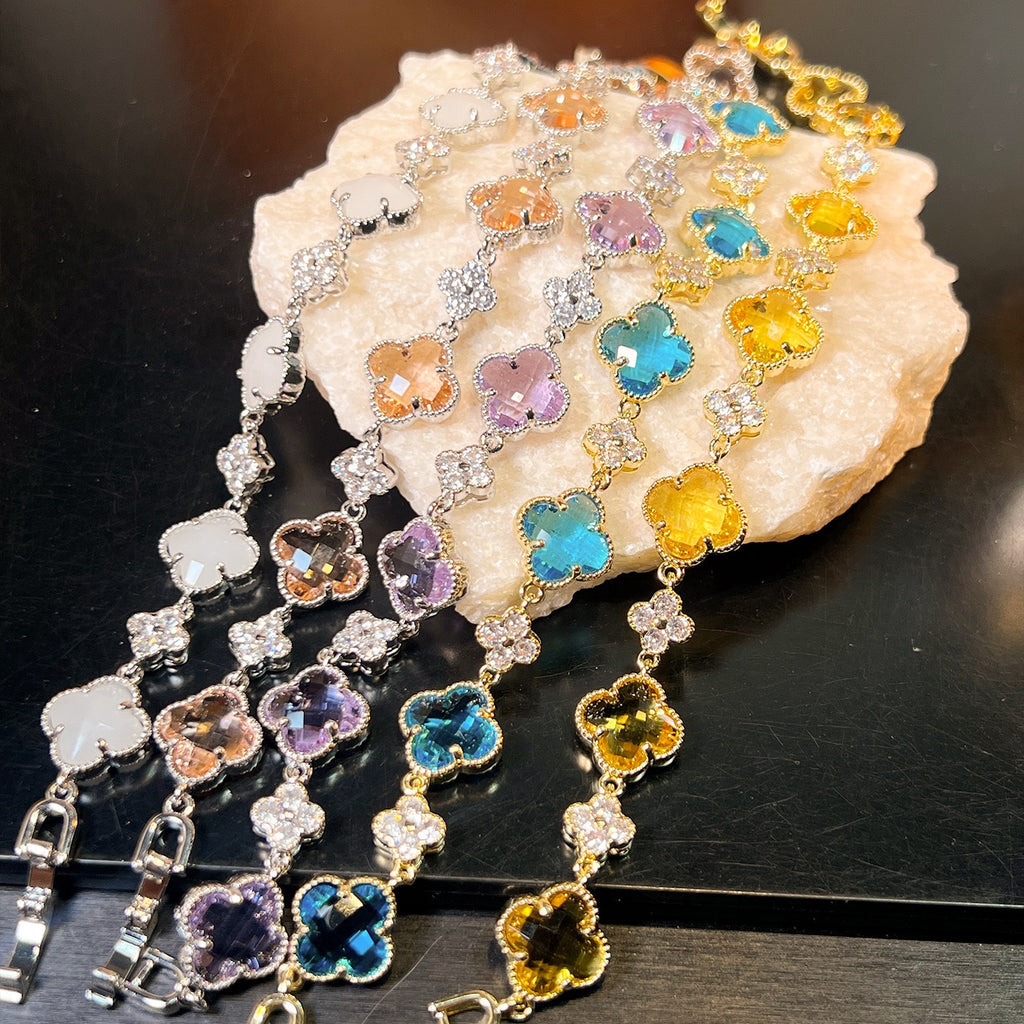Summer Posy Bracelet – Stackable Crystal Jewelry