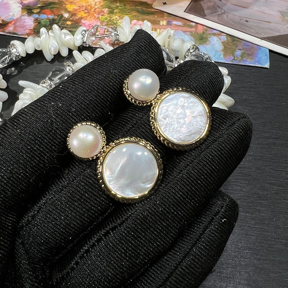 French Summer Set – Minimalist Pearl & Crystal Jewelry