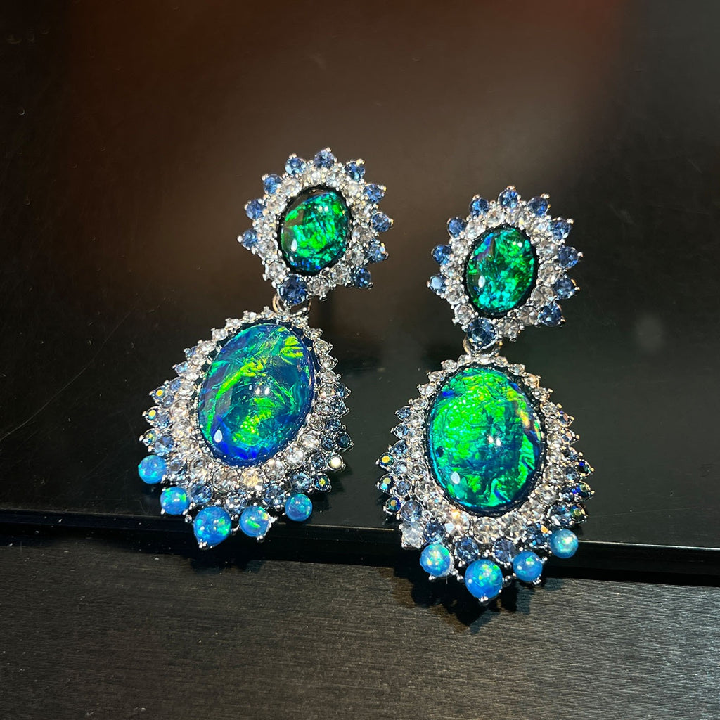 Aurora Opal Set – Iridescent Vintage Jewelry