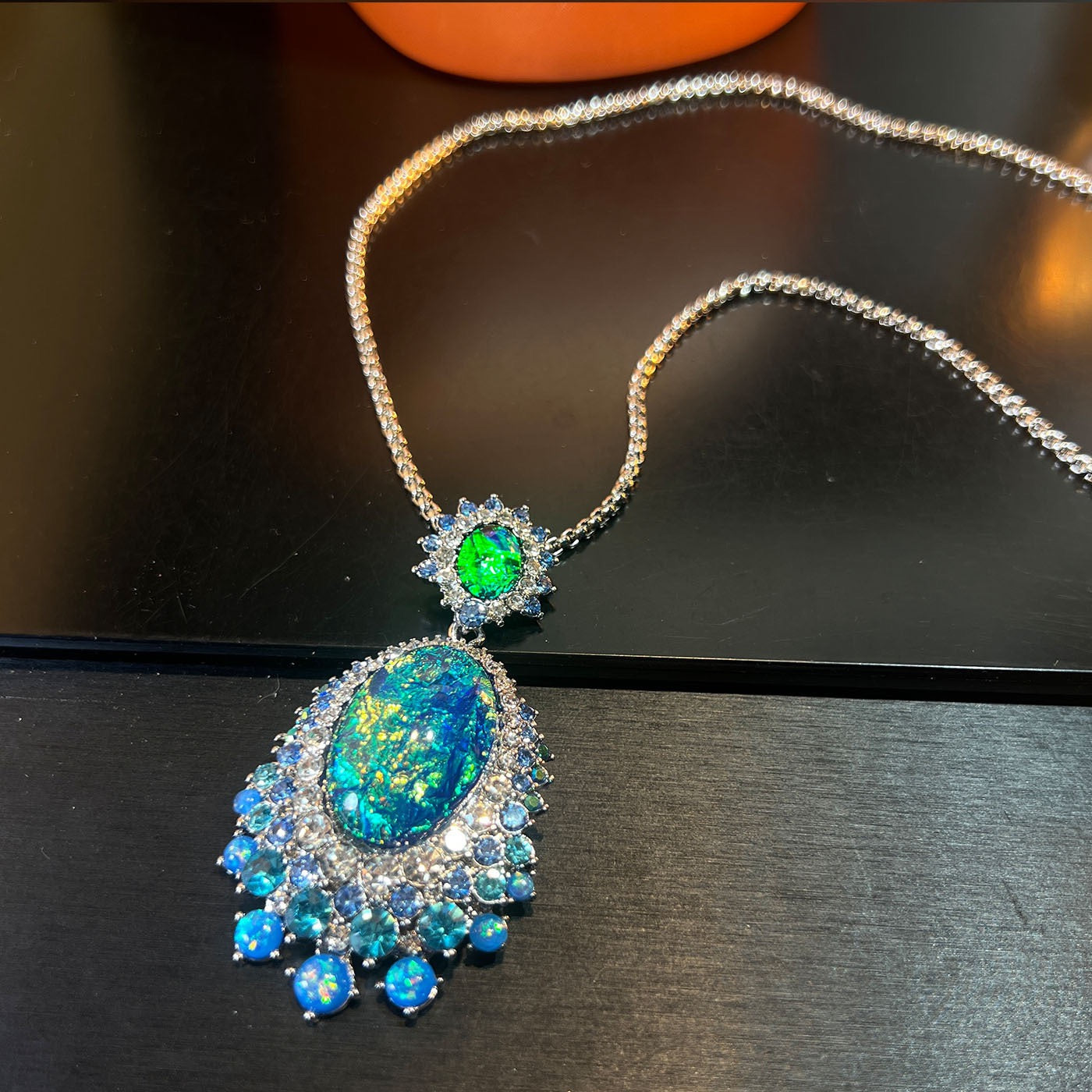 Aurora Opal Set – Iridescent Vintage Jewelry