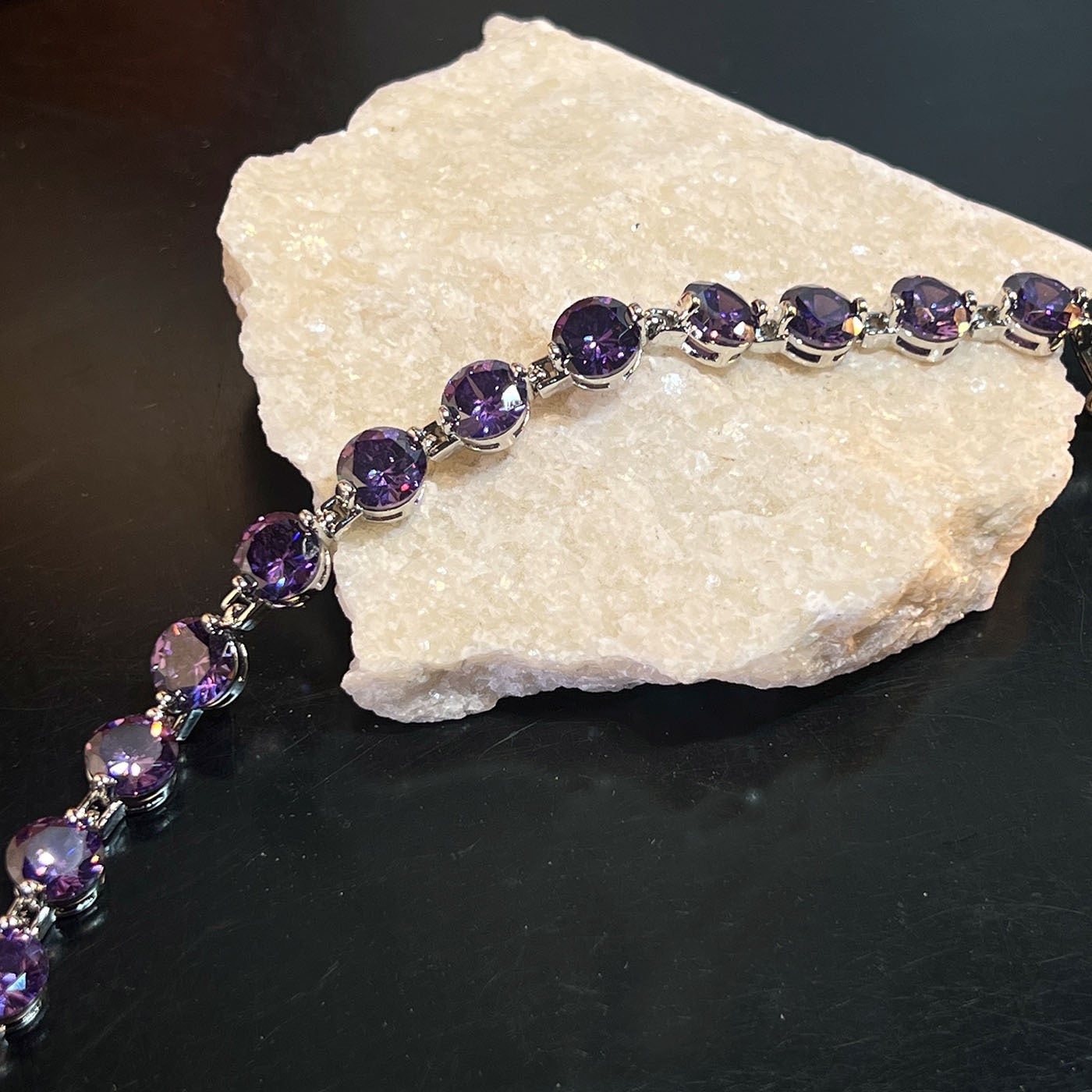 Violet Radiance Set – High Carbon Purple Zirconia Jewelry Collection