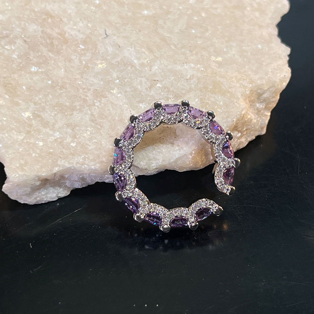 Violet Radiance Set – High Carbon Purple Zirconia Jewelry Collection