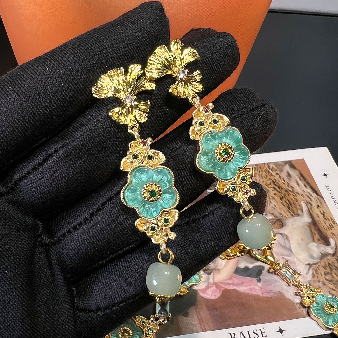 Vintage Floral Set – Necklace, Bracelet & Earrings