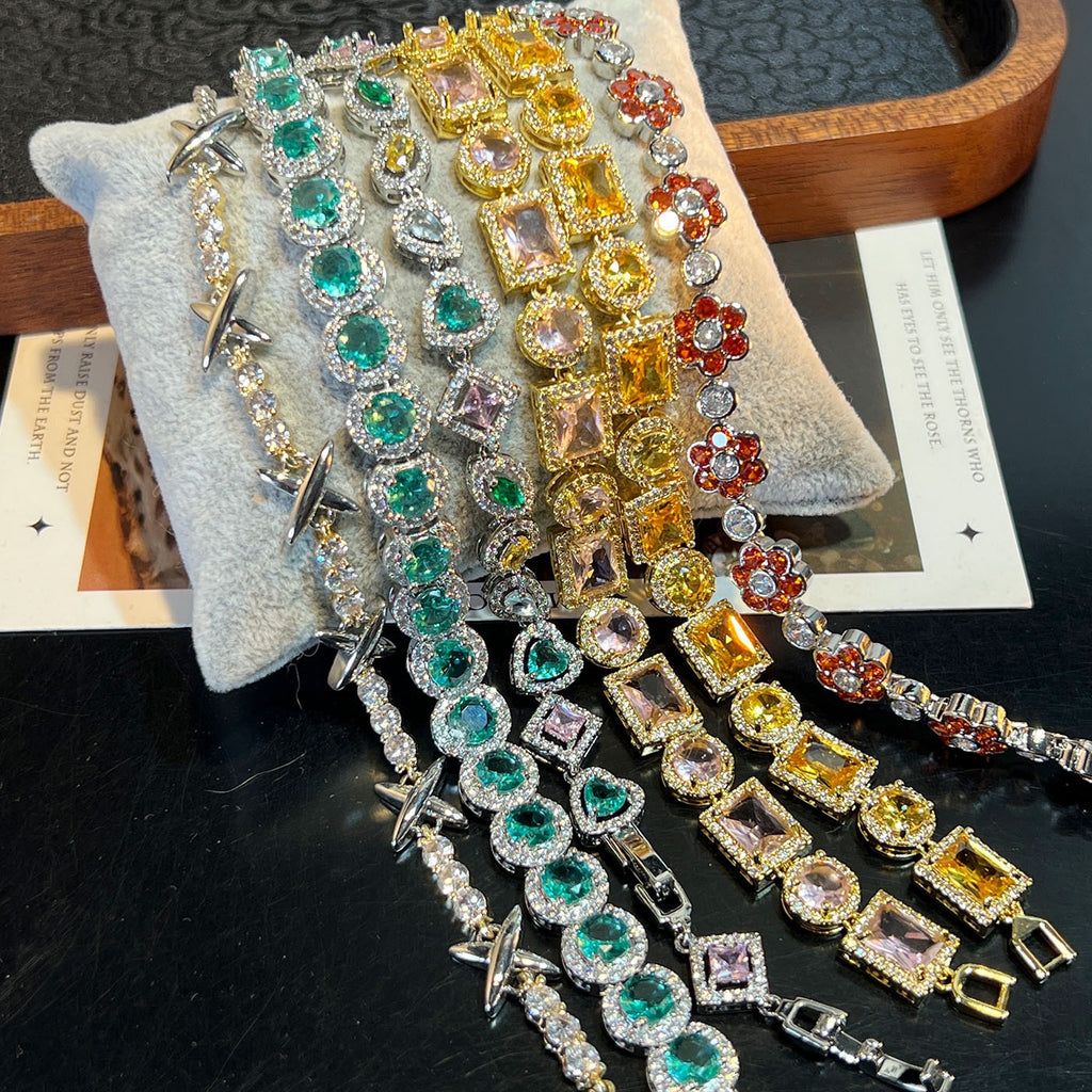 Color Muse Bracelet – Mixed Gemstone Links