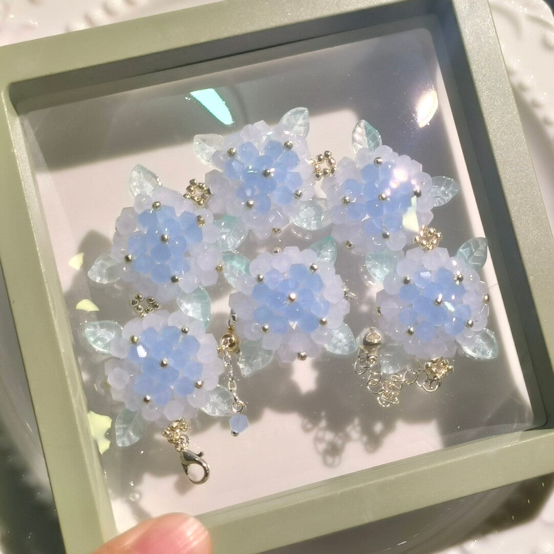 Endless Summer Hydrangea Bracelet – DIY Kit or Finished | 24 Floral Colors