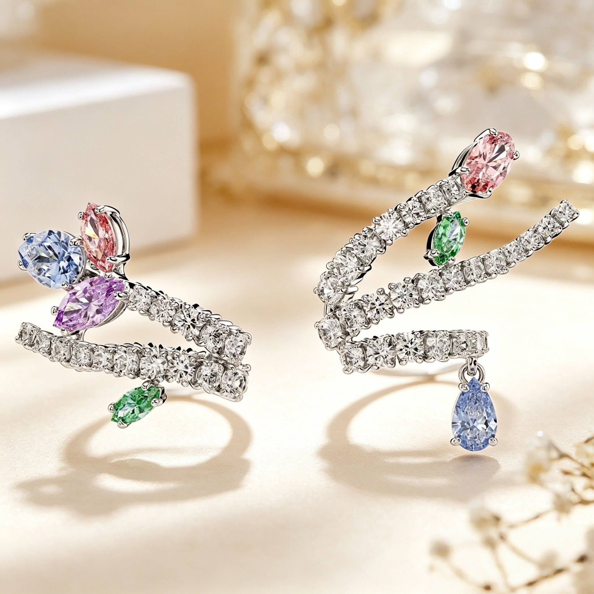 Unique Dragonfly Jewelry Set – Crystal Accessories for Special Occasions