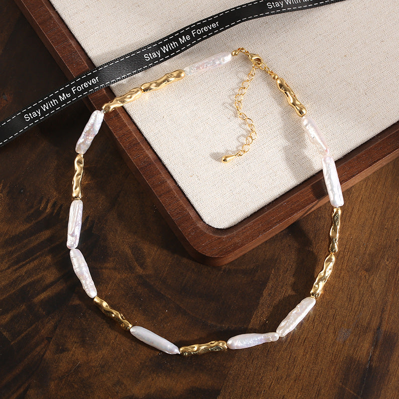 6-Style Pearl Necklace Collection – Freshwater Pearl & 18K Gold for Everyday Elegance