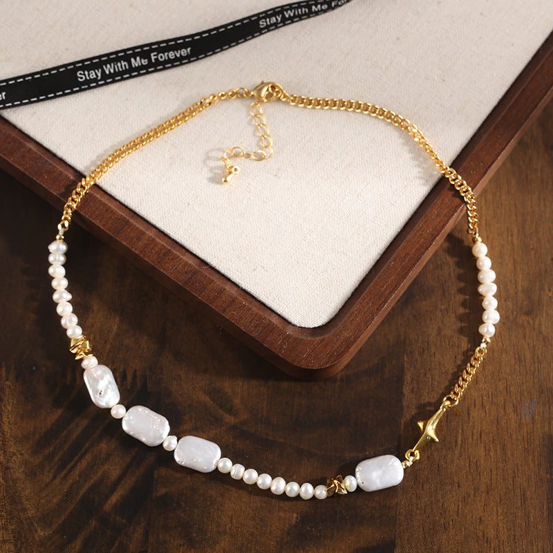 6-Style Pearl Necklace Collection – Freshwater Pearl & 18K Gold for Everyday Elegance