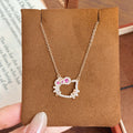 Kitty Cat Pavé Set – Sparkling Choker, Bracelet & Stud Earrings in Gold