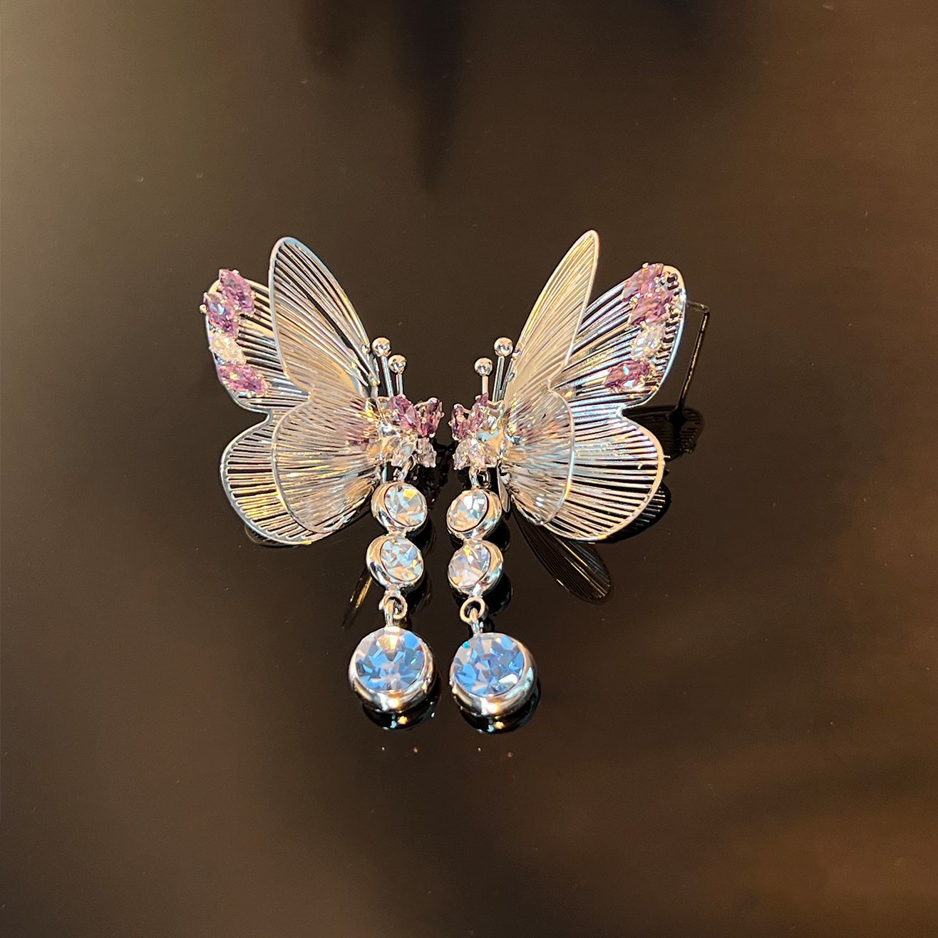 Summer Butterfly Studs – 925 Silver, Silver or Gold Tone