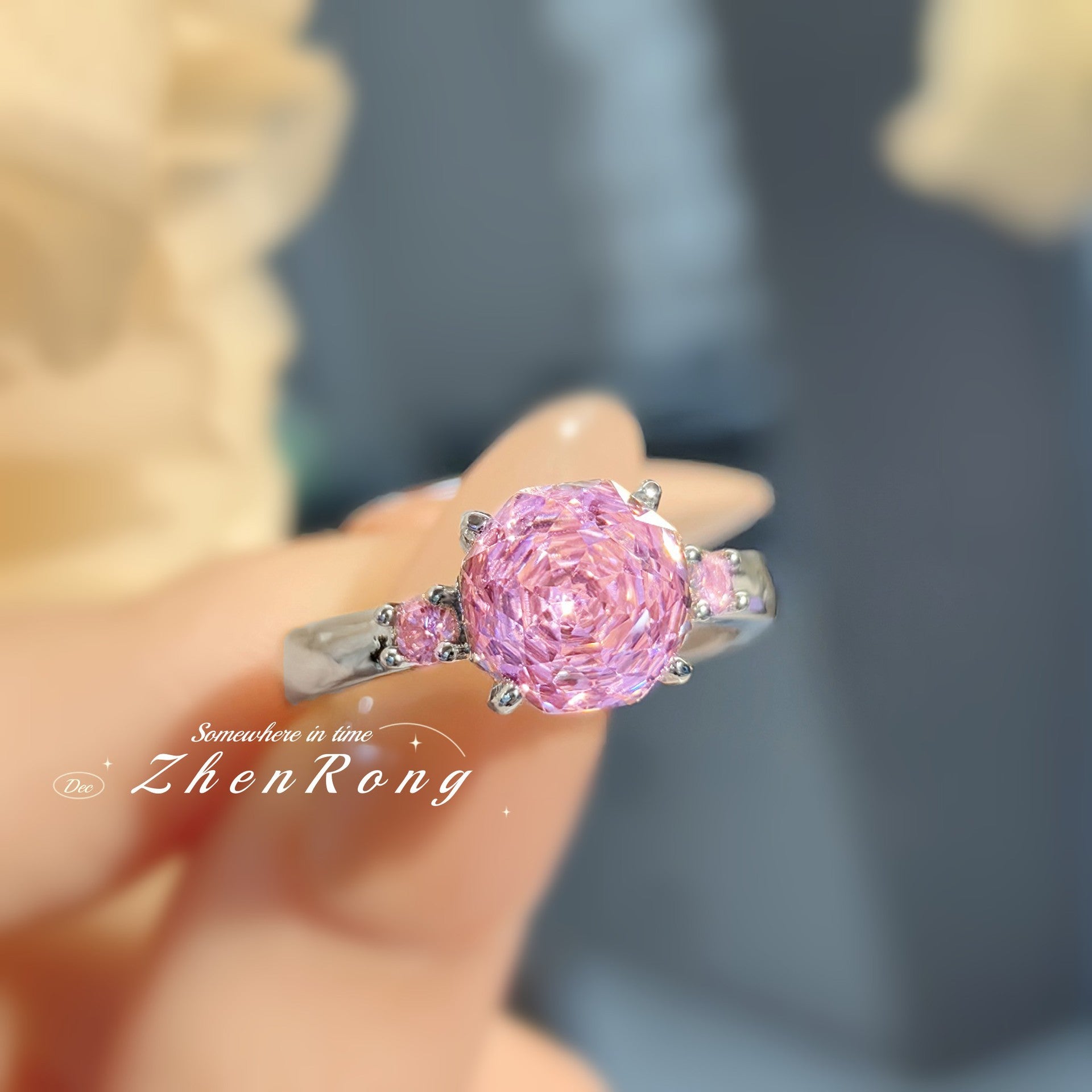 Octagon Rose Cut Zirconia Set – 4 Colors, 3 Styles Each