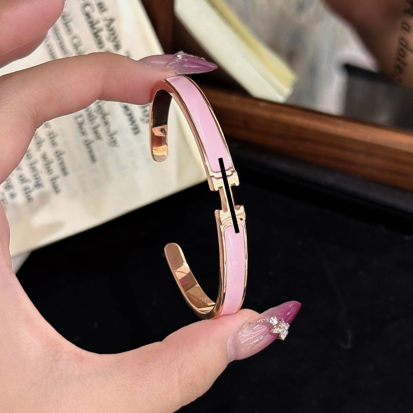 Luxury Brushed Pavé Bracelets – 58 Styles, Champagne Gold