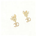 Bunny & Pearl Double‑C Jewelry – Necklace, Earrings, Bracelet