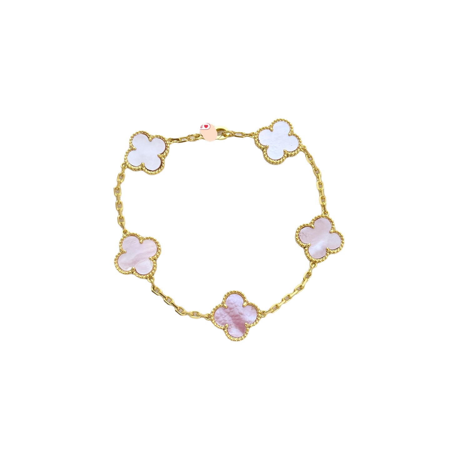 Classic Clover Bracelet – High-End CNC Clasp with Natural Stone Options