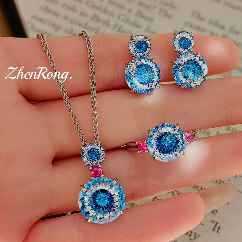 Fireworks Cut Gemstone Set – Tanzanite, Paraiba, Pink & Purple