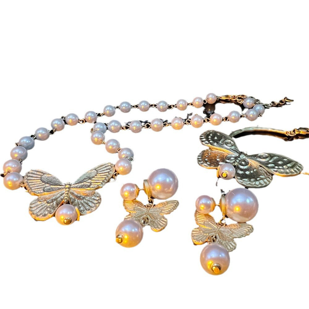 Butterfly Collection – Earrings, Necklace, Bracelet, Ring, Hair Clip (24k Gold)