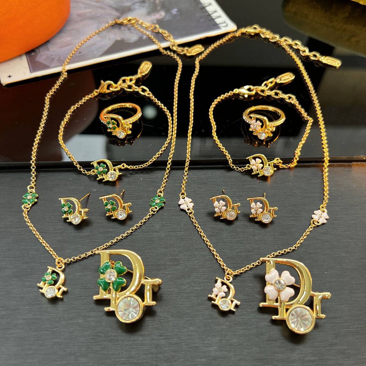 D's new oil dripping flower five-piece set is small, exquisite and elegant