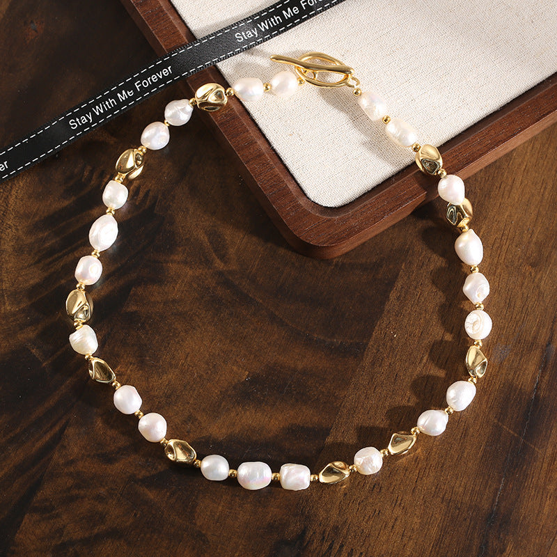 6-Style Pearl Necklace Collection – Freshwater Pearl & 18K Gold for Everyday Elegance