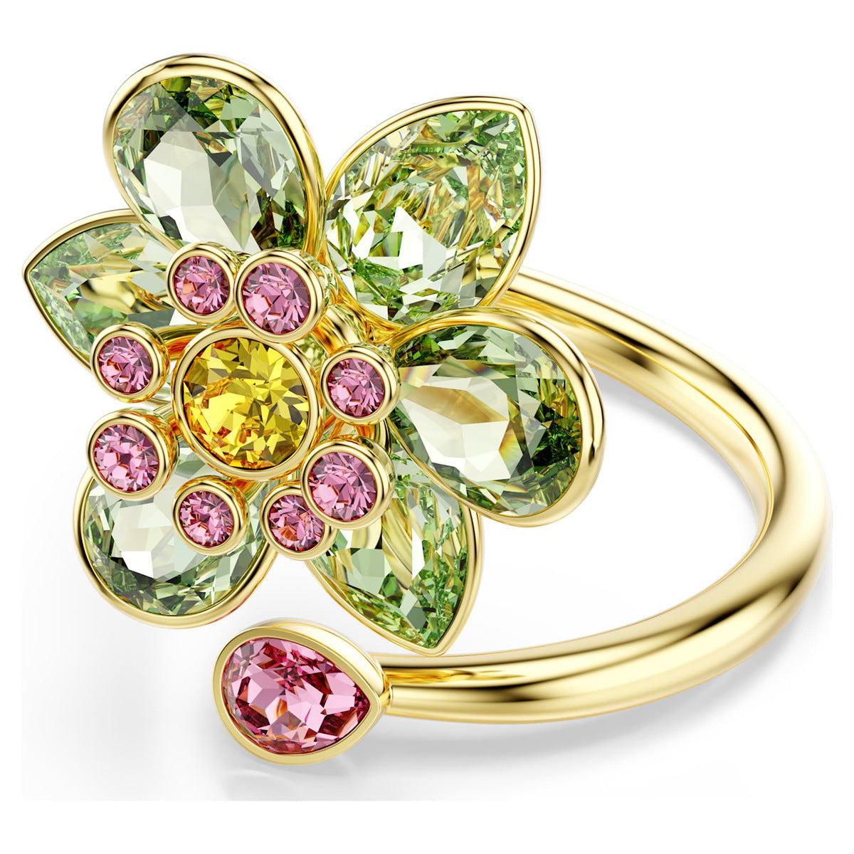 Floral Crystal Jewelry Collection – Light Luxury Accessories for Women