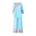 Imperial Court Style Pajama Set – Mandarin Button Detail, Plus Size XL-3XL