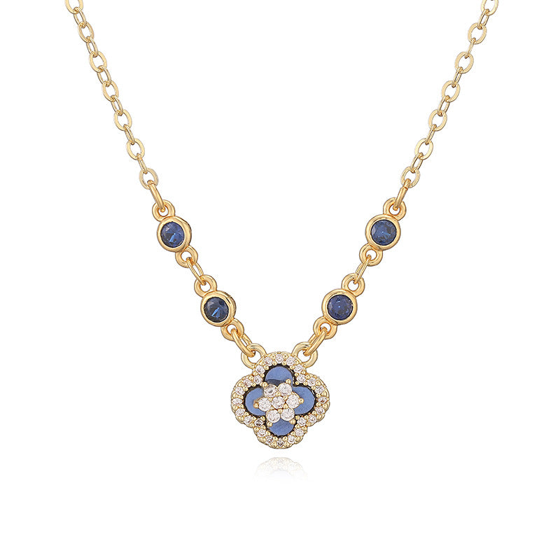 Everyday Clover Jewelry Set – Choose Your Favorite Color! Ring, Earrings & Necklace