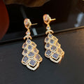 Light luxury high-end wing scales inlaid with zircon design