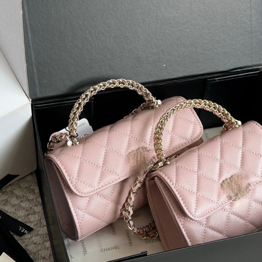 Mini Quilted Calfskin Chain Bag – 8 Colors, 2 Sizes