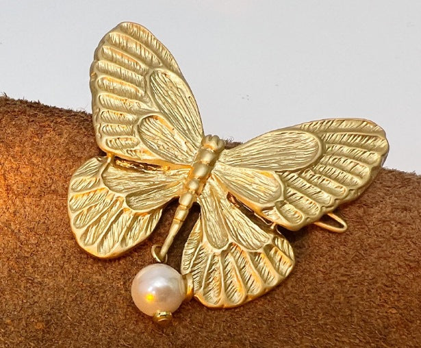 Butterfly Collection – Earrings, Necklace, Bracelet, Ring, Hair Clip (24k Gold)