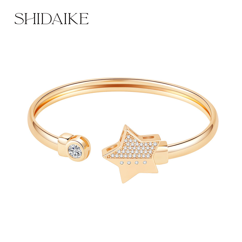Flower & Star Diamond Bangle – 5 Cosmic Designs