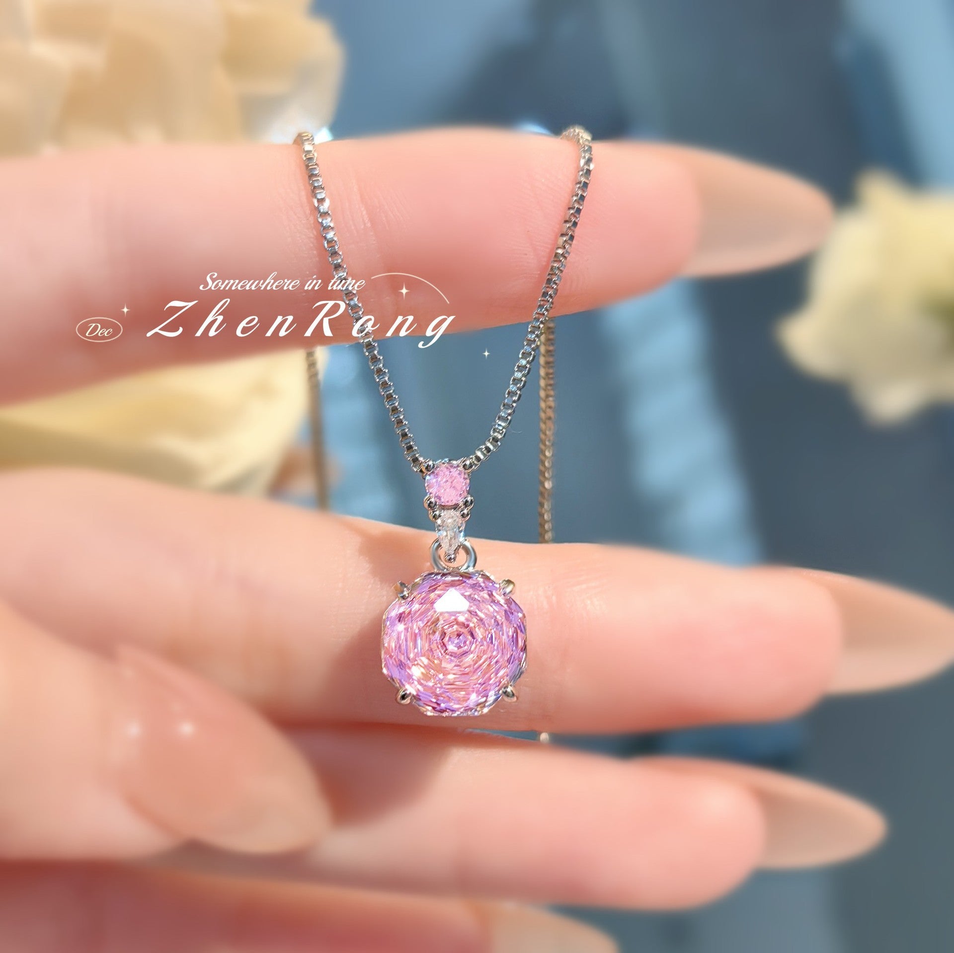 Octagon Rose Cut Zirconia Set – 4 Colors, 3 Styles Each
