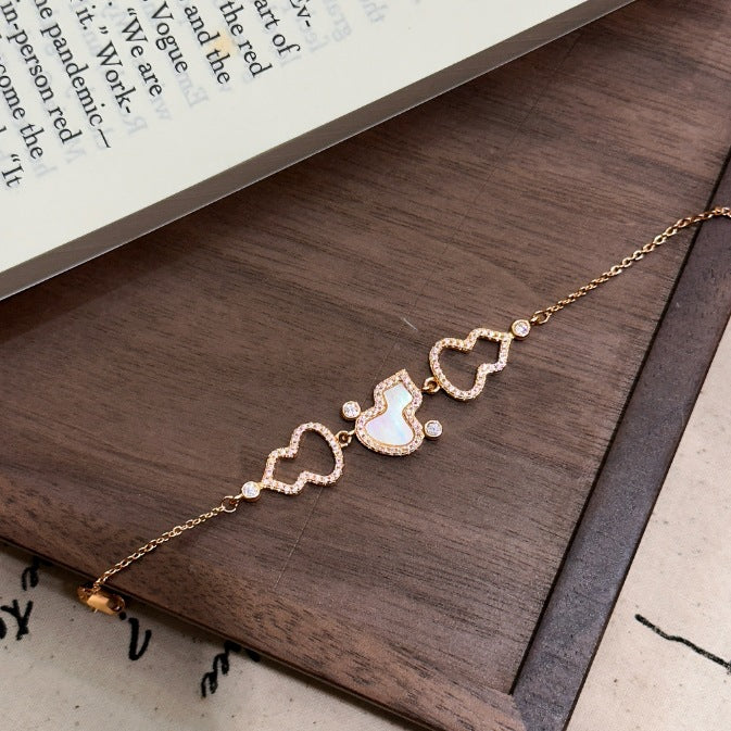 Luxury Brushed Pavé Bracelets – 58 Styles, Champagne Gold
