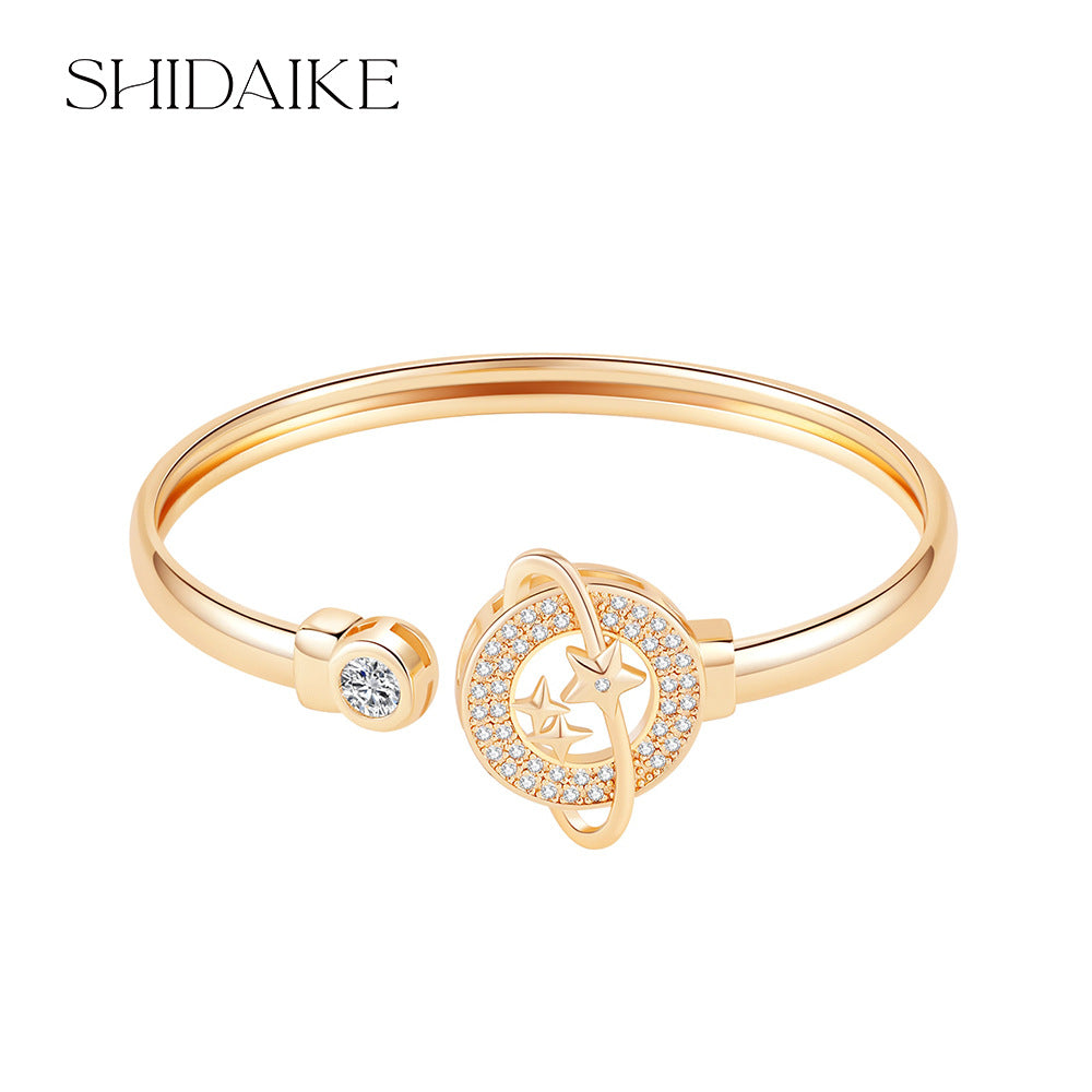 Flower & Star Diamond Bangle – 5 Cosmic Designs