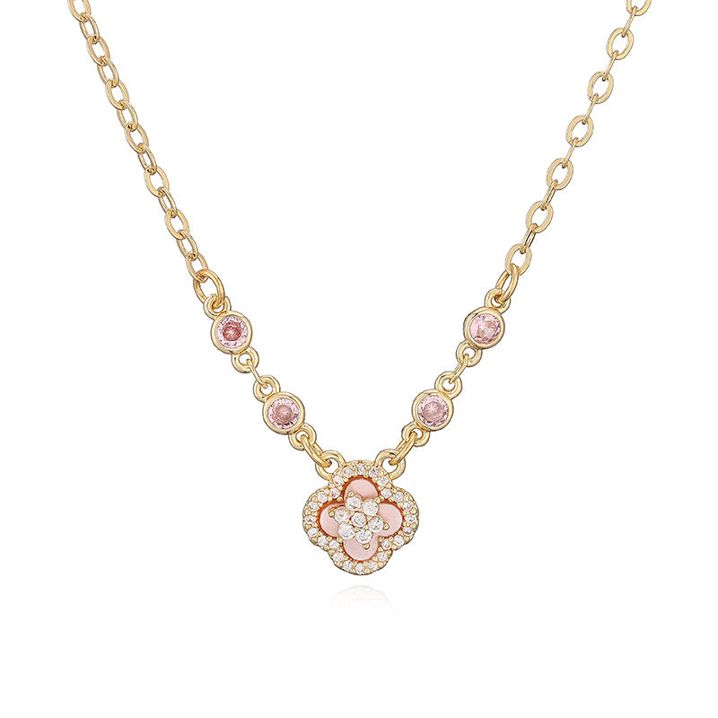 Everyday Clover Jewelry Set – Choose Your Favorite Color! Ring, Earrings & Necklace