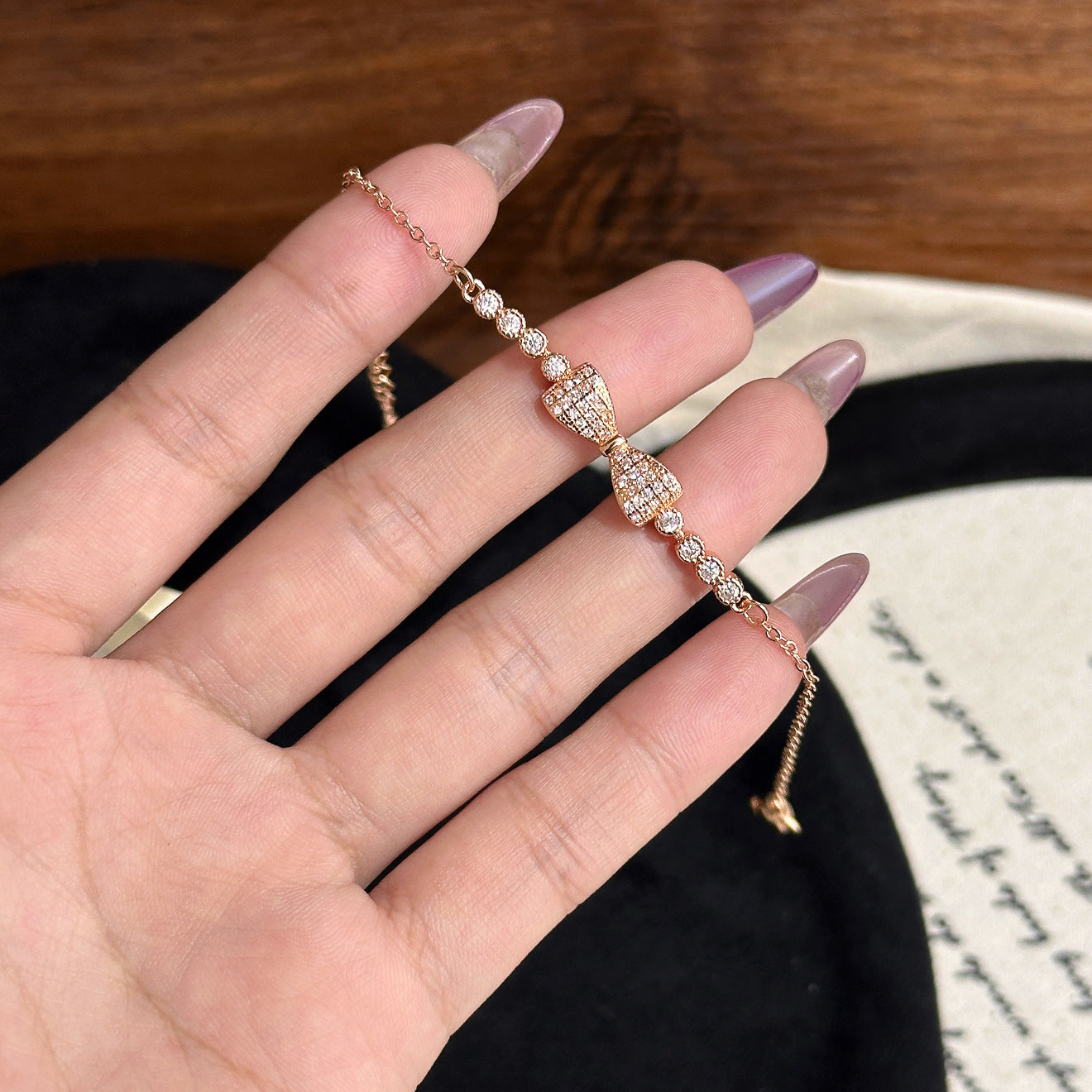 Luxury Brushed Pavé Bracelets – 58 Styles, Champagne Gold