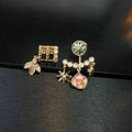 8-Point Star Black Onyx & White Shell Jewelry – Lucky Compass Earrings, Bracelet & Necklace