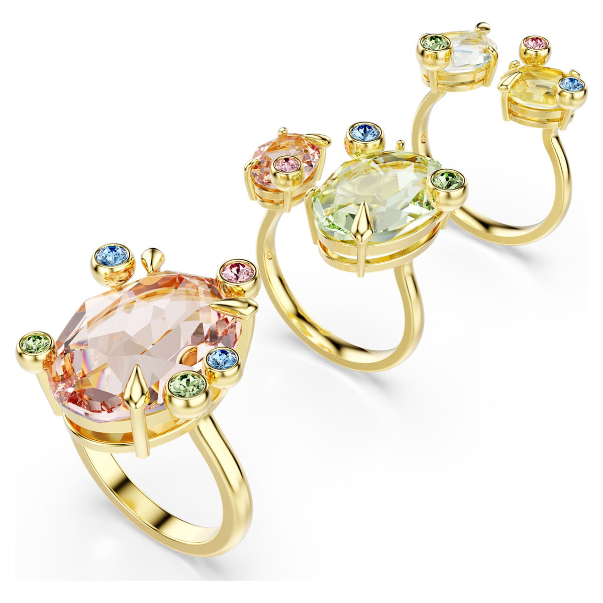Floral Crystal Jewelry Collection – Light Luxury Accessories for Women