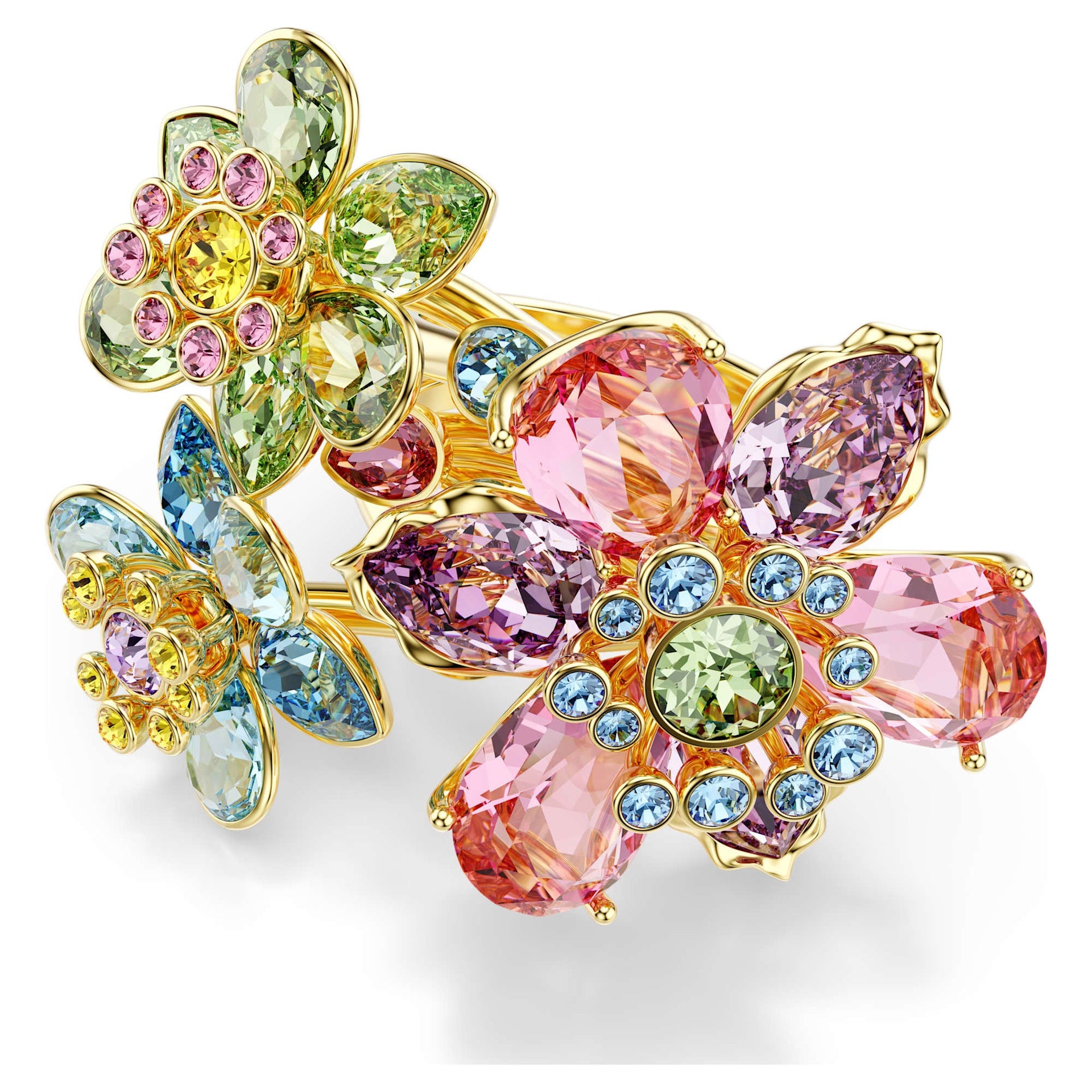 Floral Crystal Jewelry Collection – Light Luxury Accessories for Women